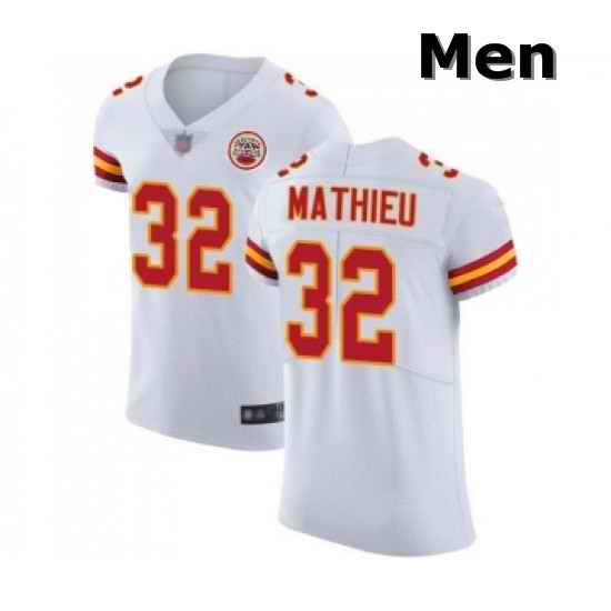Men Kansas City Chiefs 32 Tyrann Mathieu White Vapor Untouchable Elite Player Football Jersey